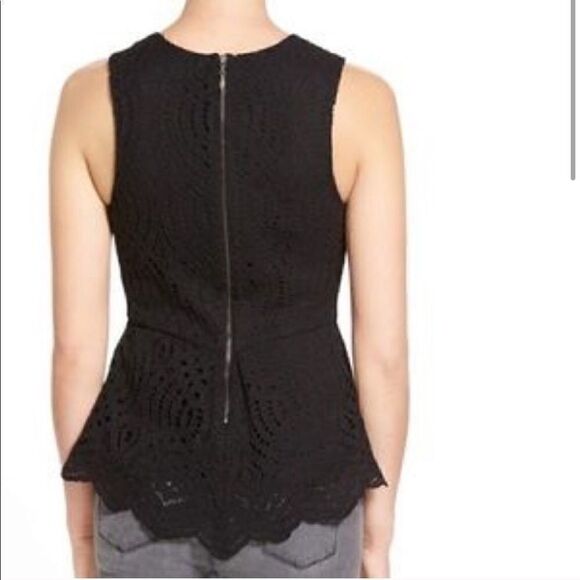 Willow & Clay Lace Peplum Tank Back Small NWT - Picture 2 of 2